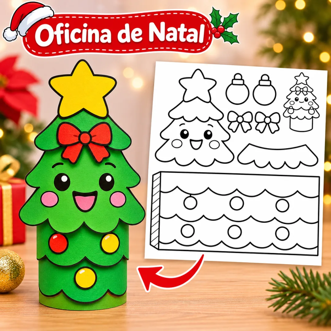 Atividade de Natal para Imprimir Oficina de Natal: 5 Personagens Natalinos com Rolinho de Papel  — imagem 3