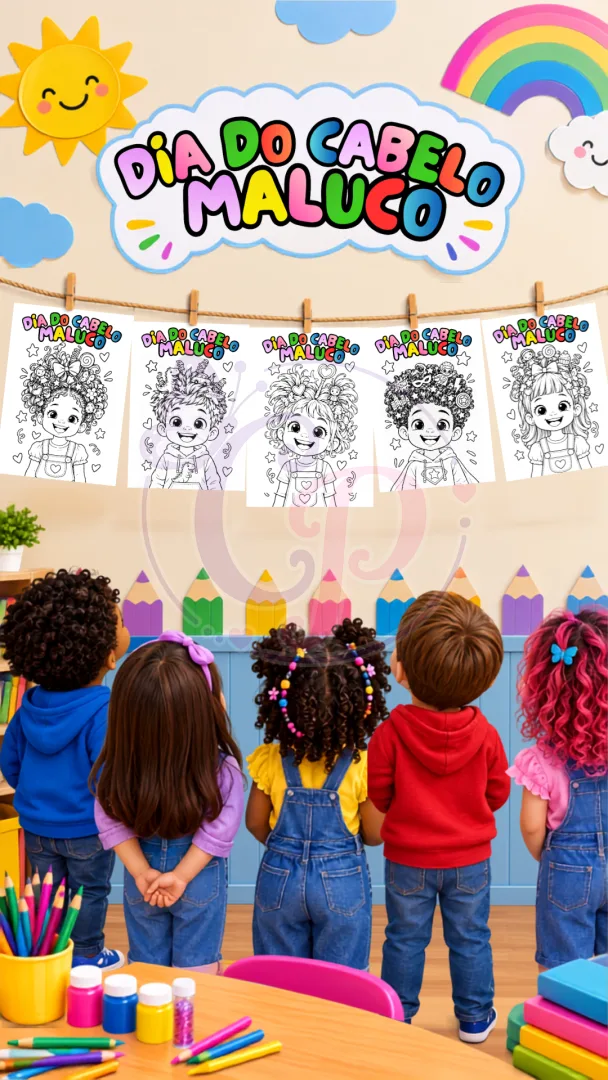 Atividade Dia do Cabelo Maluco: Educação Infantil em PDF — imagem 3
