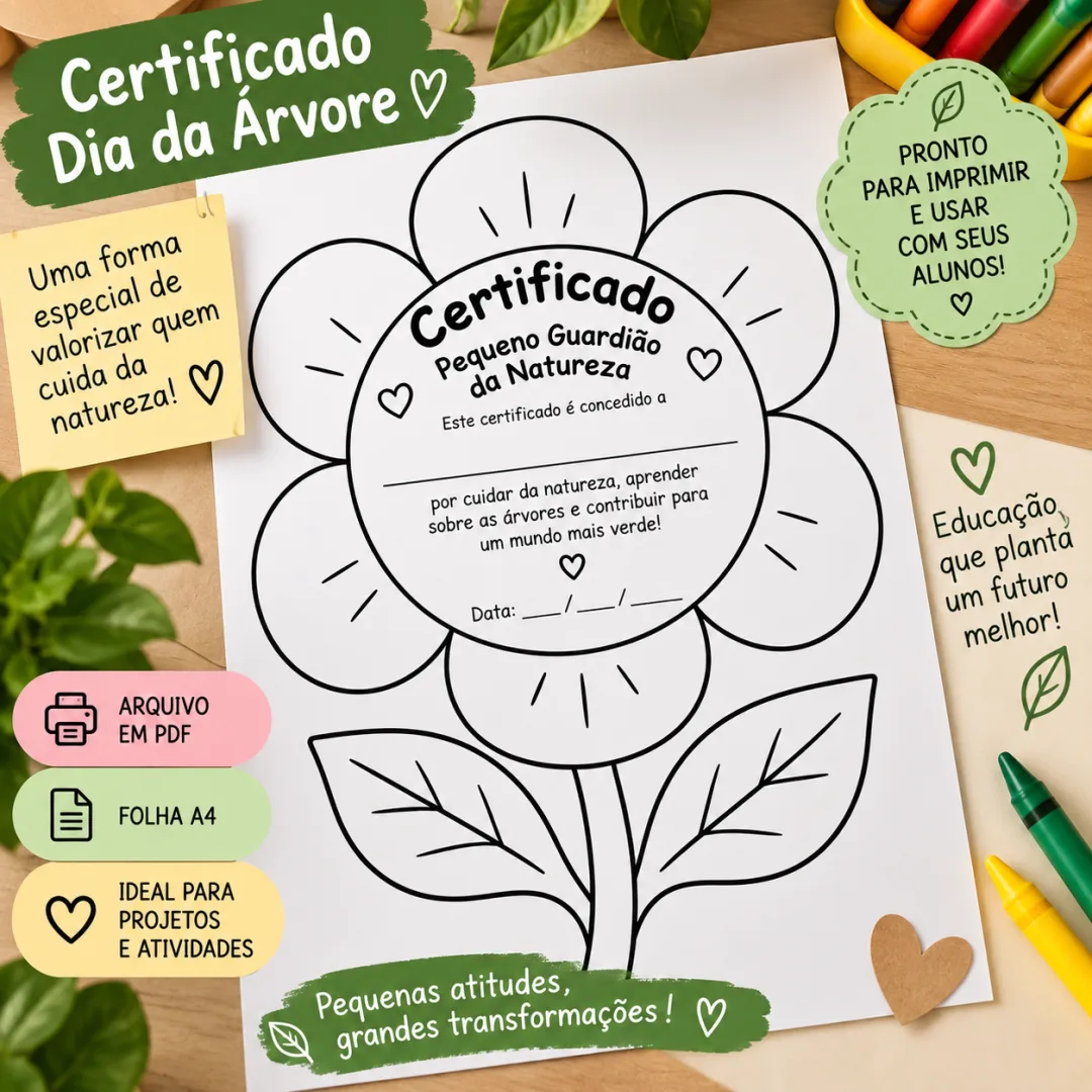 Atividade Dia da Árvore - Pintura Lúdica - Educação Infantil - PDF — imagem 2