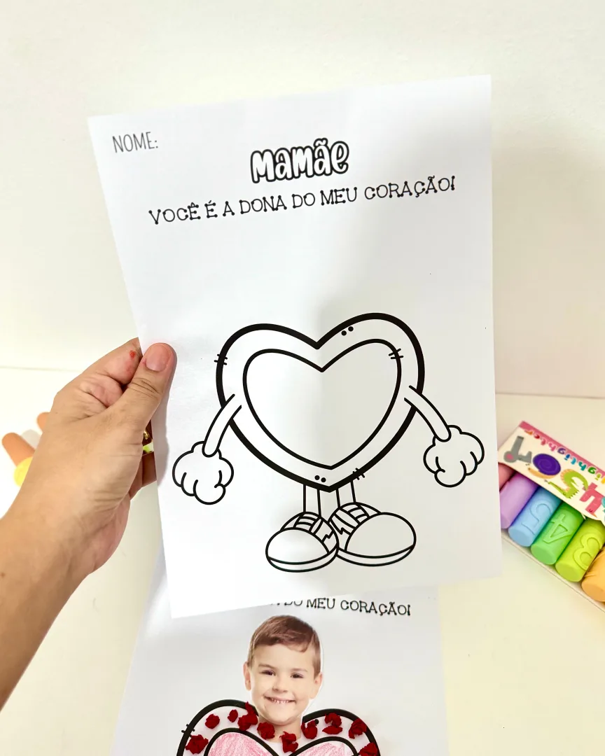 ATIVIDADE DIA DAS MÃES - CORAÇÃO FOTO — imagem 3