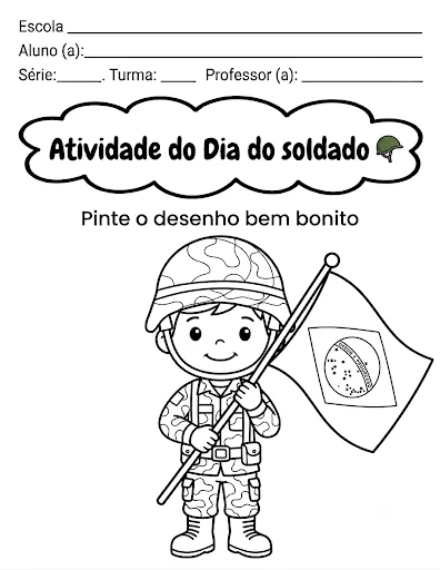 Kit de Atividade Dia do Soldado - Educação Infantil - PDF — imagem 5