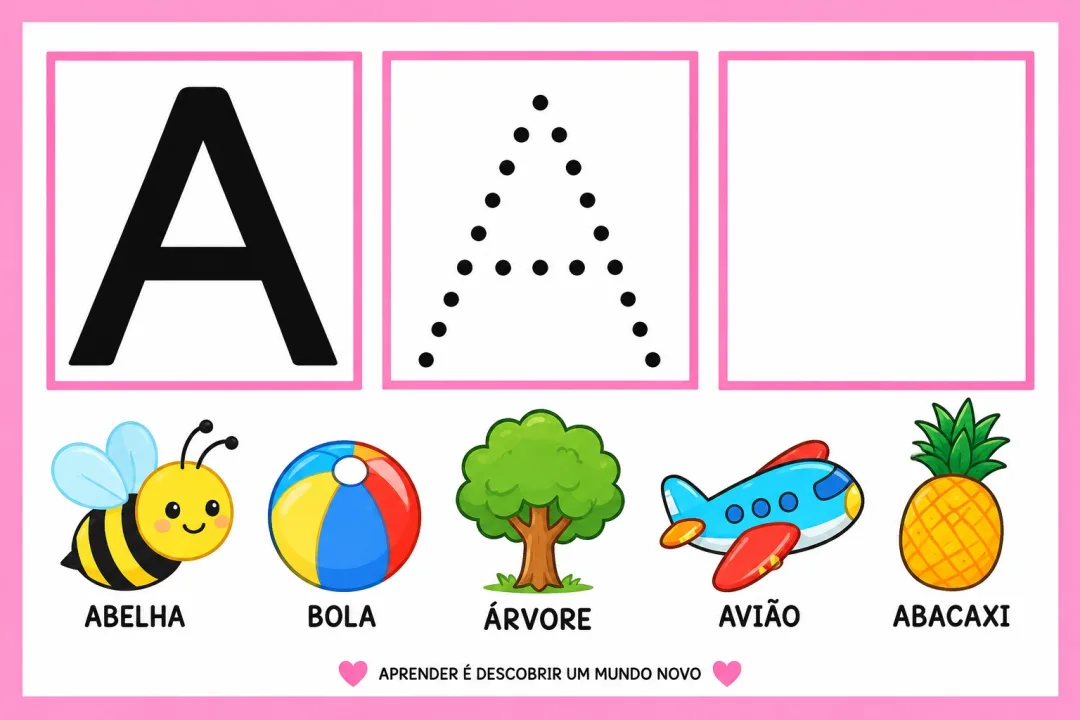 Atividade do Alfabeto de a a Z — Trace, Reconheça e Aprenda Brincando! em PDF — imagem 4