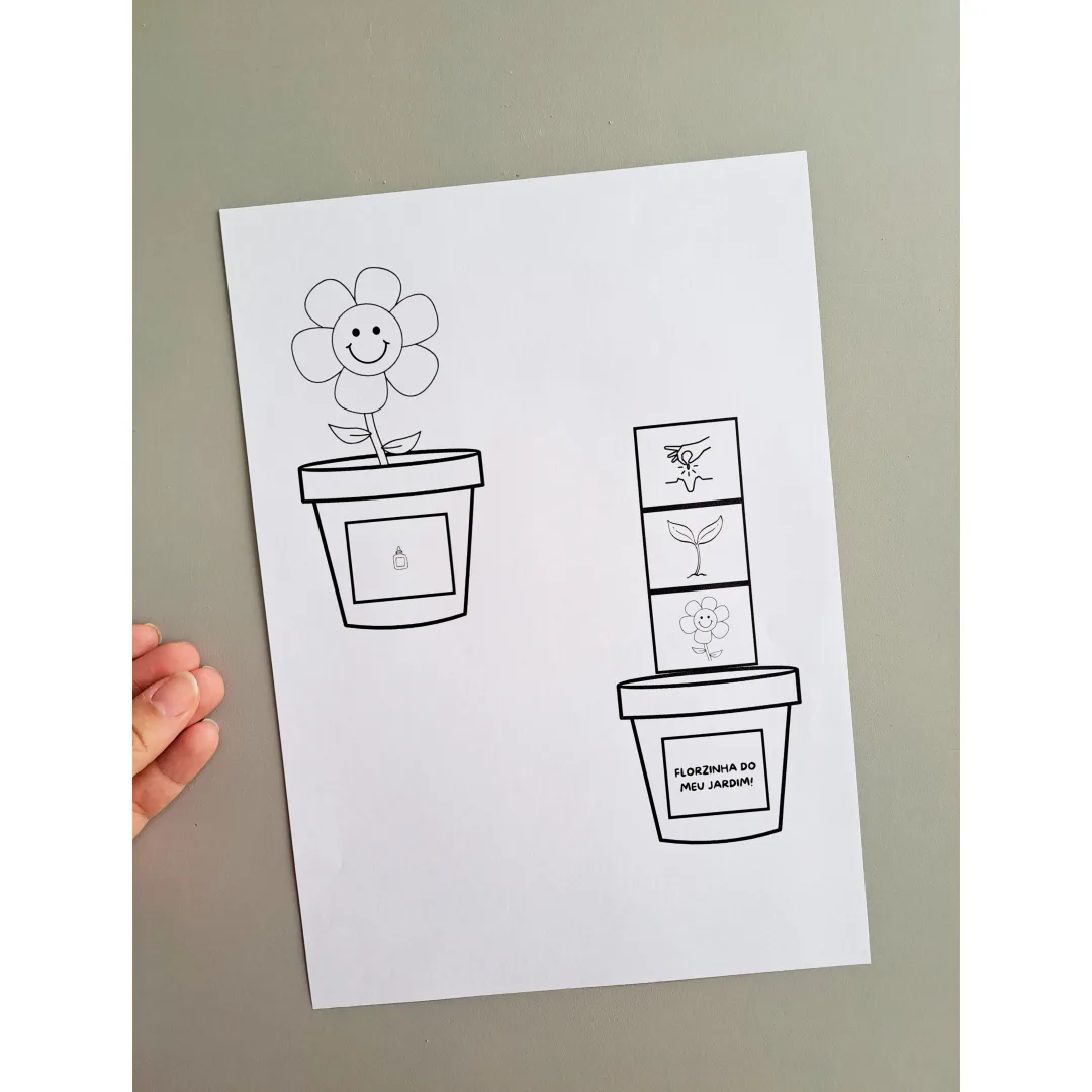 Atividade Dobradura Vasinho de Flores – Primavera — imagem 2