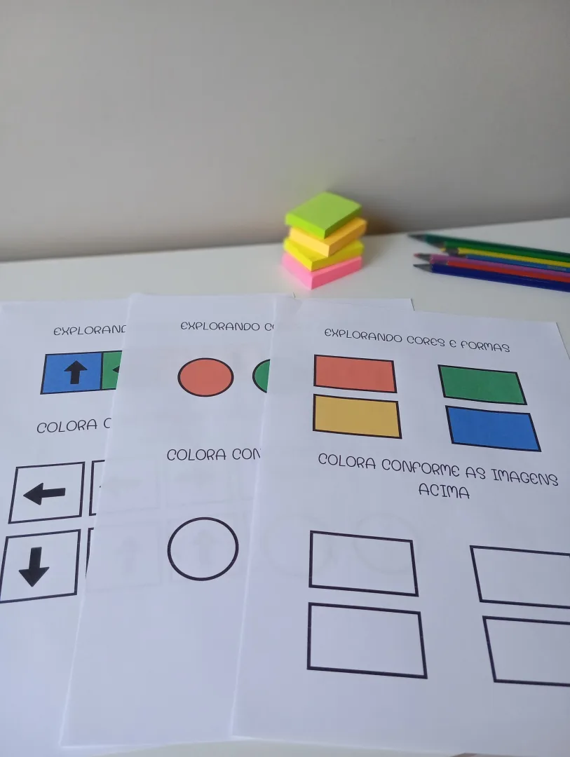 Atividade Explorando Cores e Formas em PDF Educação Infantil — imagem 5