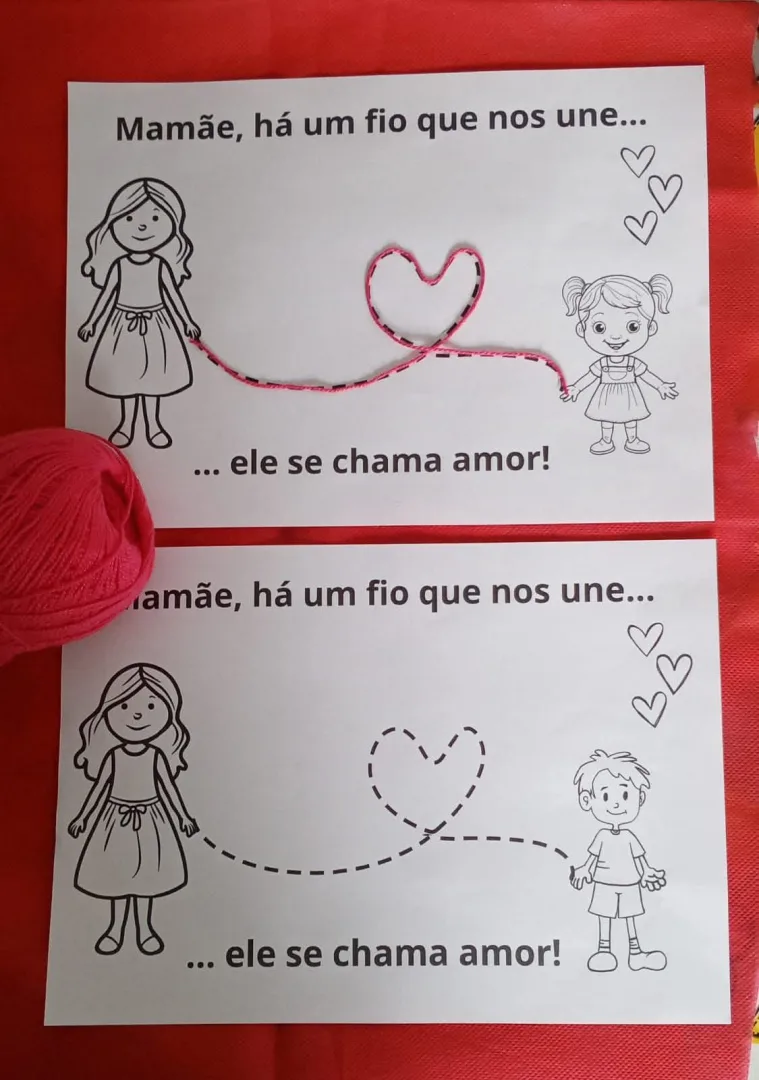 Atividade interativa barbante dia das mães PDF Ed infantil  — imagem 4
