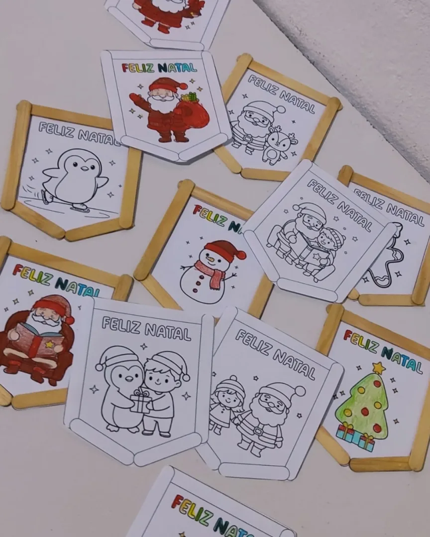 Atividade Interativa de Natal - Educação Infantil - Artes - PDF — imagem 6