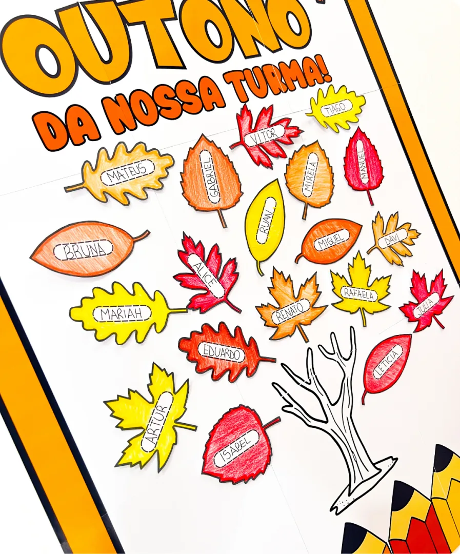ATIVIDADE INTERATIVA DE OUTONO - Cartaz Outono da Nossa Turma — imagem 4
