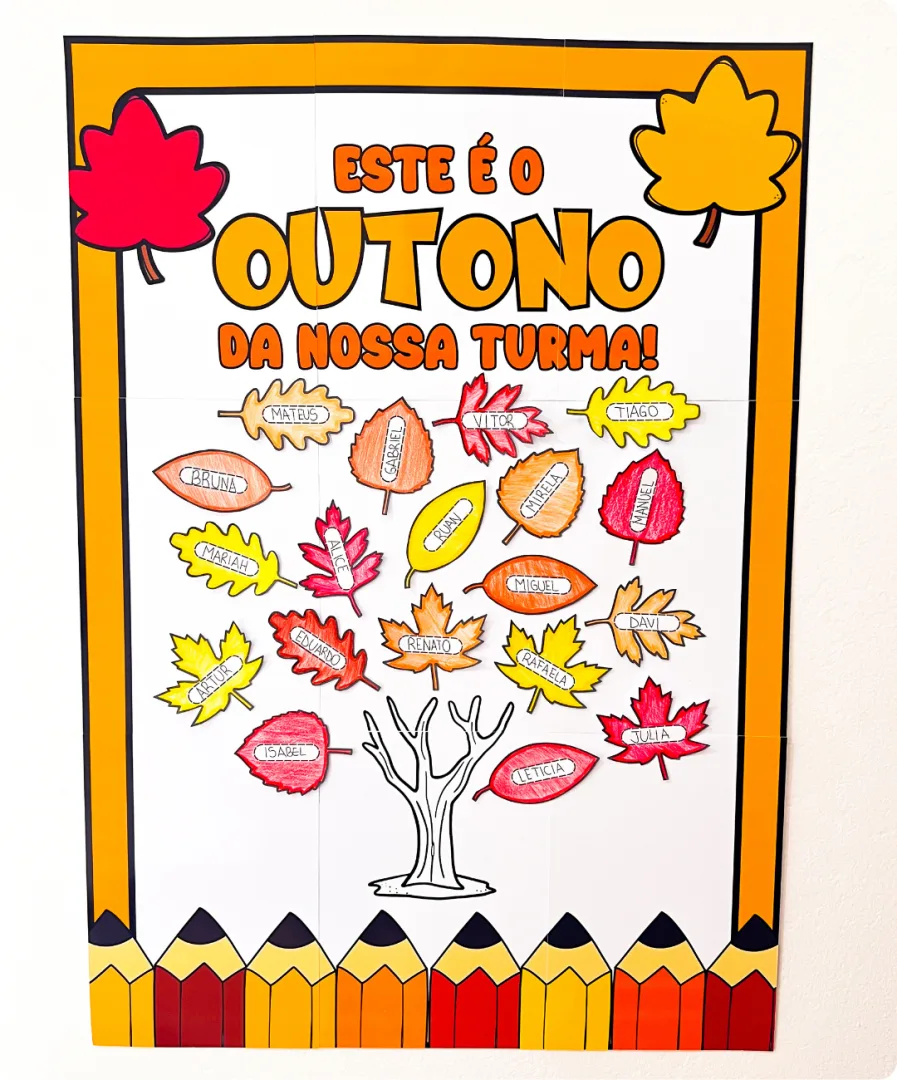 ATIVIDADE INTERATIVA DE OUTONO - Cartaz Outono da Nossa Turma — imagem 2