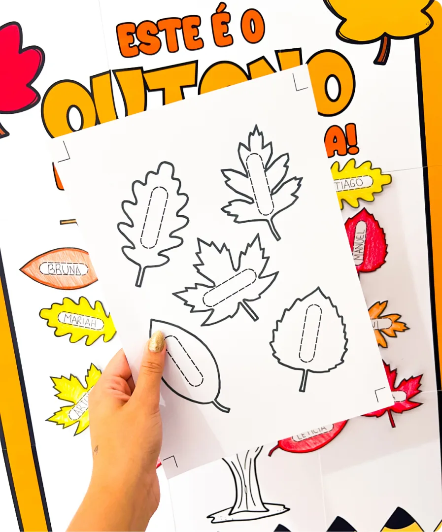 ATIVIDADE INTERATIVA DE OUTONO - Cartaz Outono da Nossa Turma — imagem 3