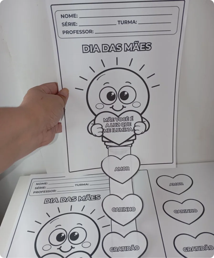 ATIVIDADE INTERATIVA DIA DAS MÃES PARA COLORIR - PDF — imagem 2