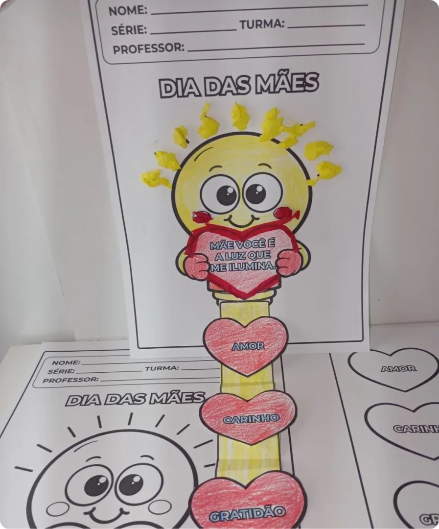 ATIVIDADE INTERATIVA DIA DAS MÃES PARA COLORIR - PDF — imagem 3