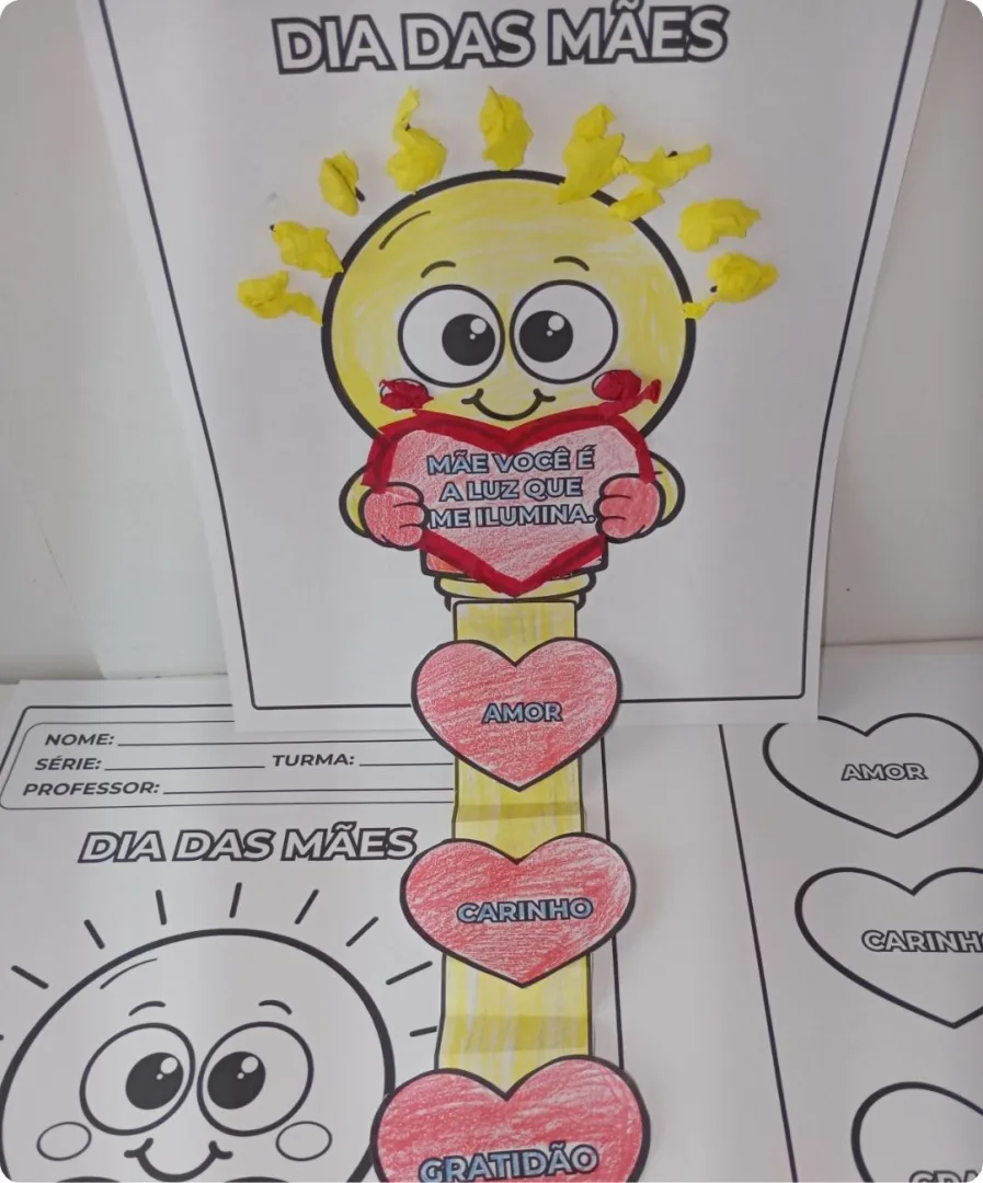 ATIVIDADE INTERATIVA DIA DAS MÃES PARA COLORIR - PDF — imagem 5