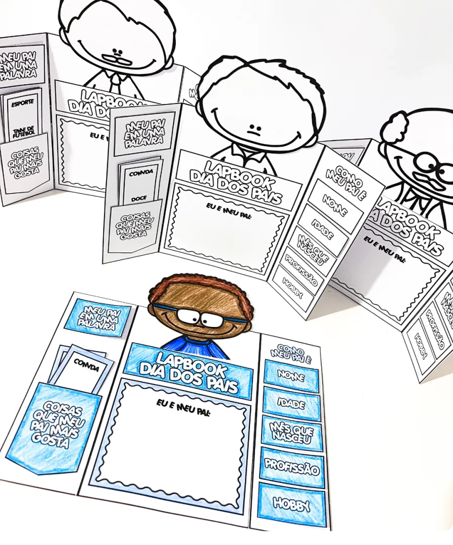 ATIVIDADE INTERATIVA DIA DOS PAIS - LAPBOOK — imagem 3