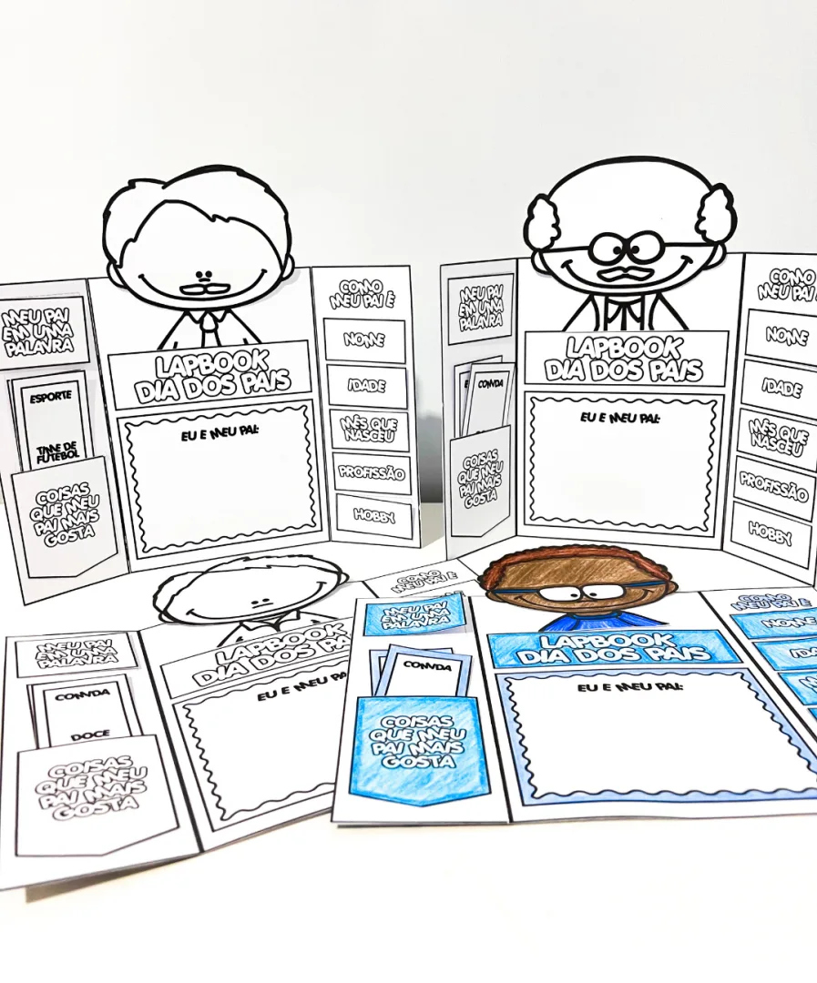 ATIVIDADE INTERATIVA DIA DOS PAIS - LAPBOOK — imagem 4
