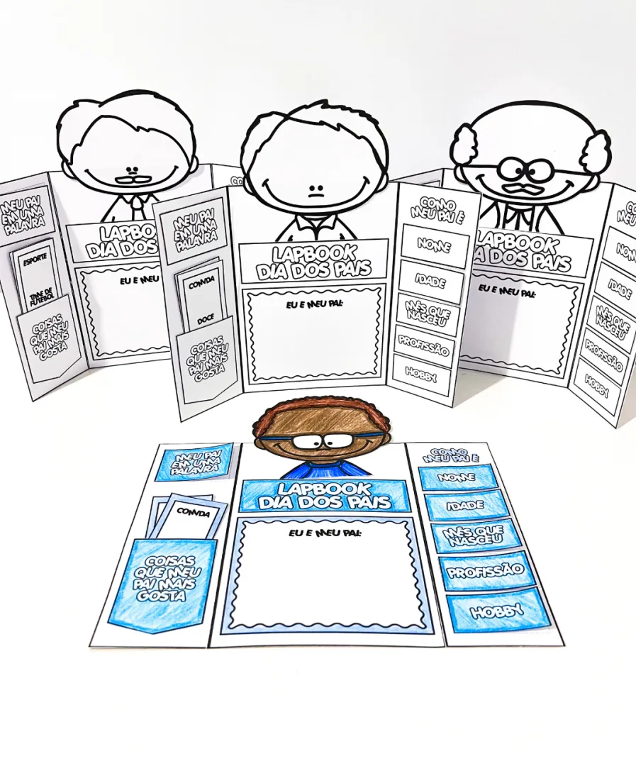 ATIVIDADE INTERATIVA DIA DOS PAIS - LAPBOOK — imagem 7