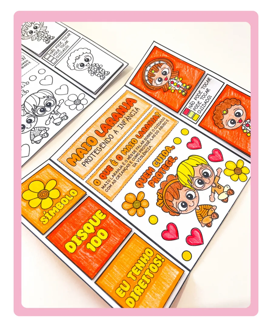 ATIVIDADE INTERATIVA MAIO LARANJA - LAPBOOK — imagem 4