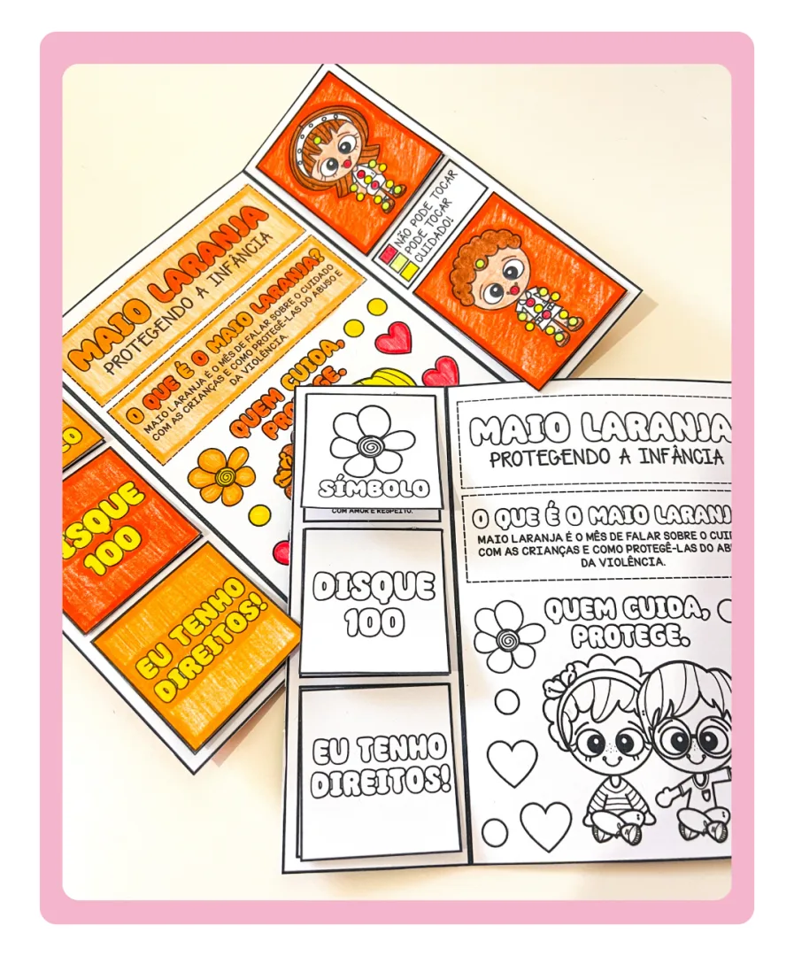 ATIVIDADE INTERATIVA MAIO LARANJA - LAPBOOK — imagem 5