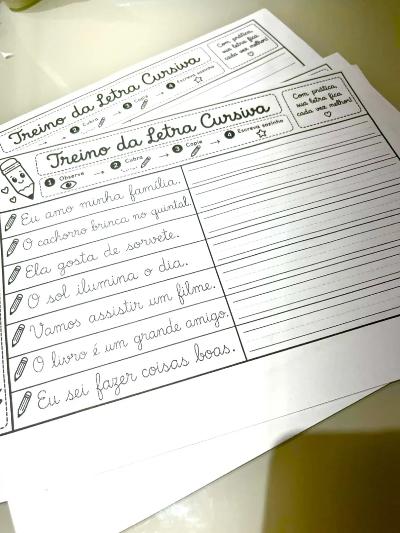 Atividade Letra Cursiva - Arquivo em PDF — imagem 3
