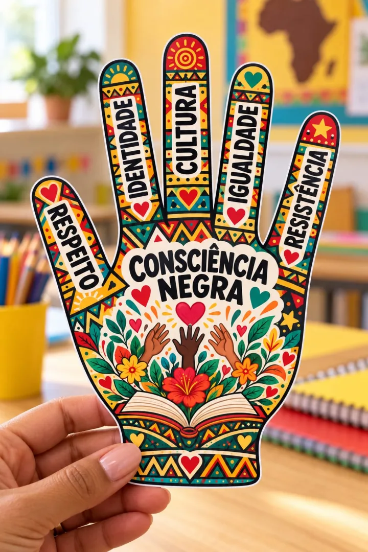 Atividade Mãozinhas da Consciência Negra para educação infantil PDF — imagem 5
