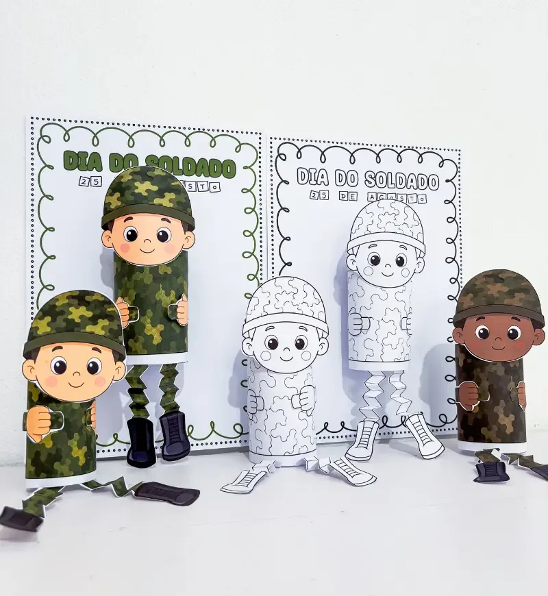 Atividade Monte Seu Soldadinho - Dia do Soldado — imagem 2