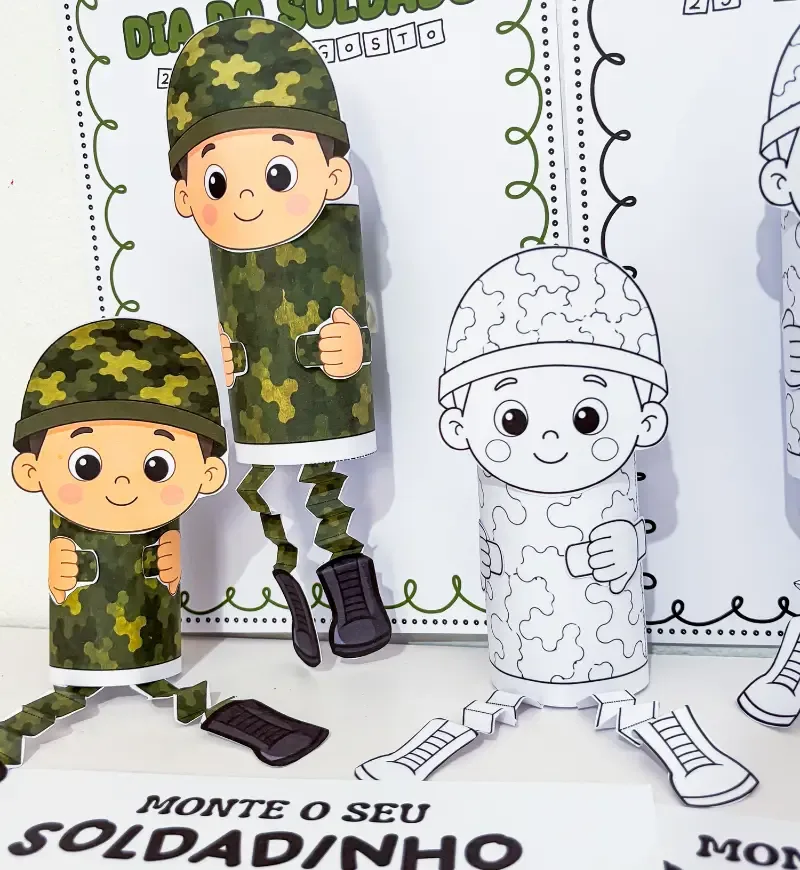 Atividade Monte Seu Soldadinho - Dia do Soldado — imagem 3