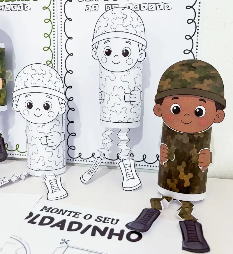 Atividade Monte Seu Soldadinho - Dia do Soldado — imagem 4