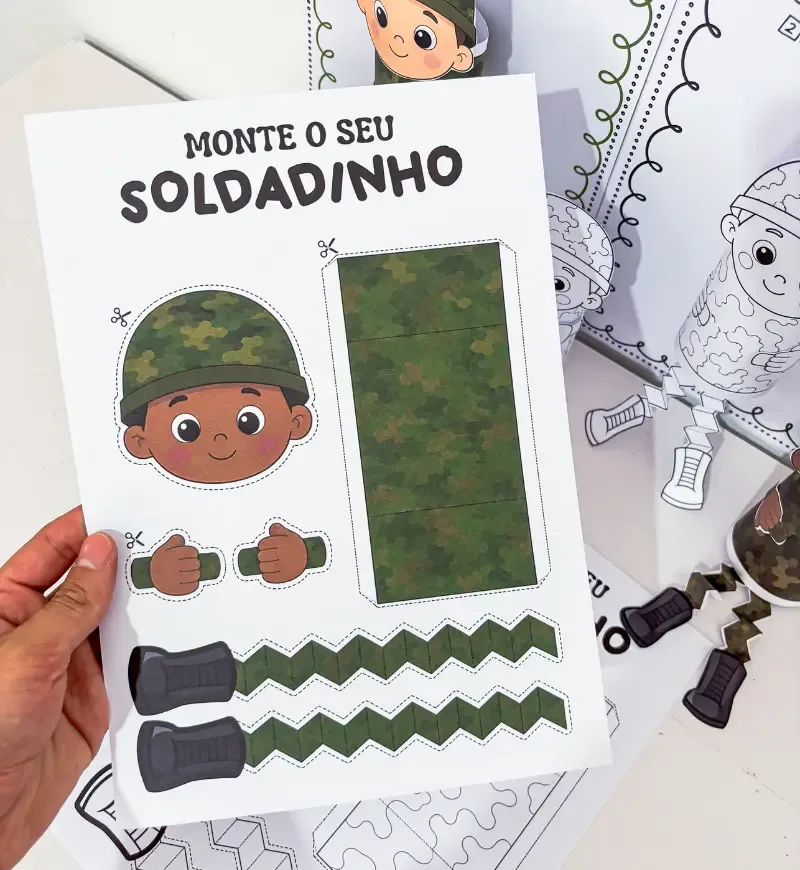 Atividade Monte Seu Soldadinho - Dia do Soldado — imagem 5