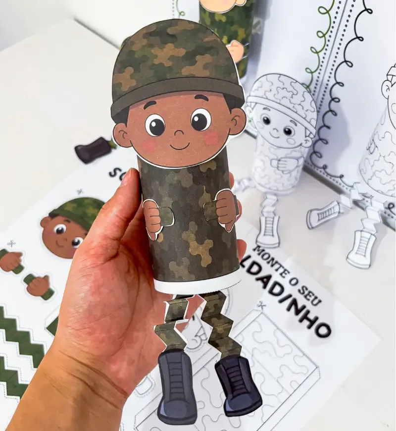 Atividade Monte Seu Soldadinho - Dia do Soldado — imagem 6