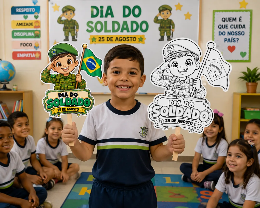 Atividade Palitoches Dia do Soldado - Educação Infantil - PDF — imagem 2