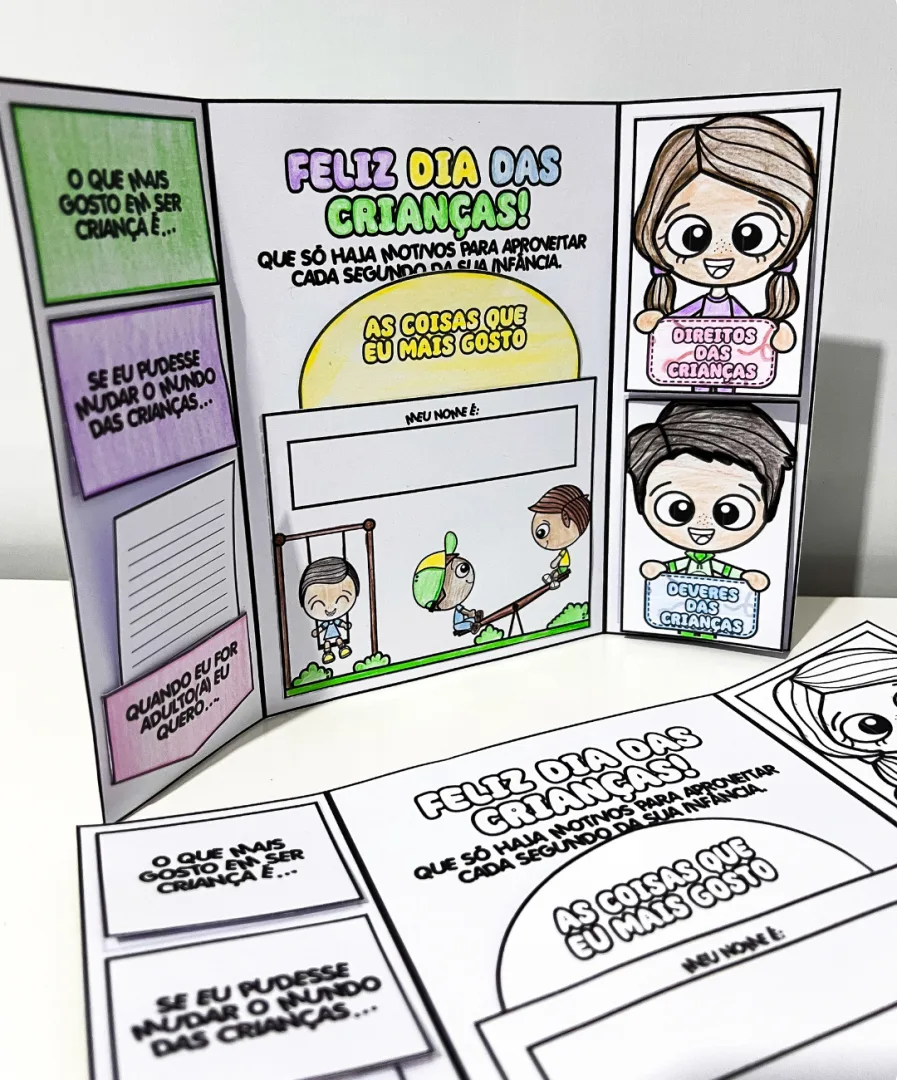 ATIVIDADE PARA COLORIR DIA DAS CRIANÇAS — imagem 2