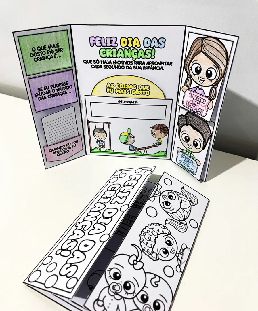 ATIVIDADE PARA COLORIR DIA DAS CRIANÇAS — imagem 3