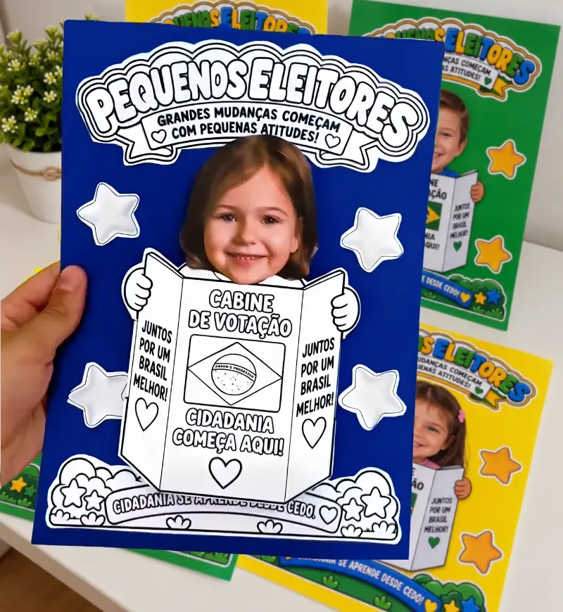 Atividade Pequenos Eleitores | Eleições Educação Infantil arquivo em PDF — imagem 2