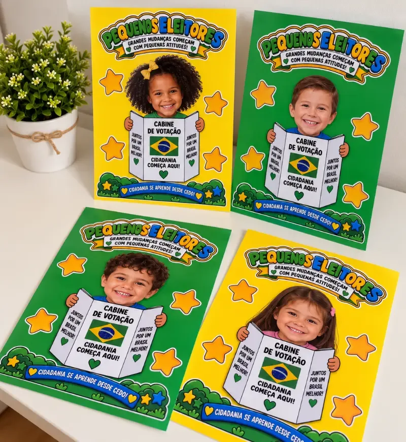 Atividade Pequenos Eleitores | Eleições Educação Infantil arquivo em PDF — imagem 4