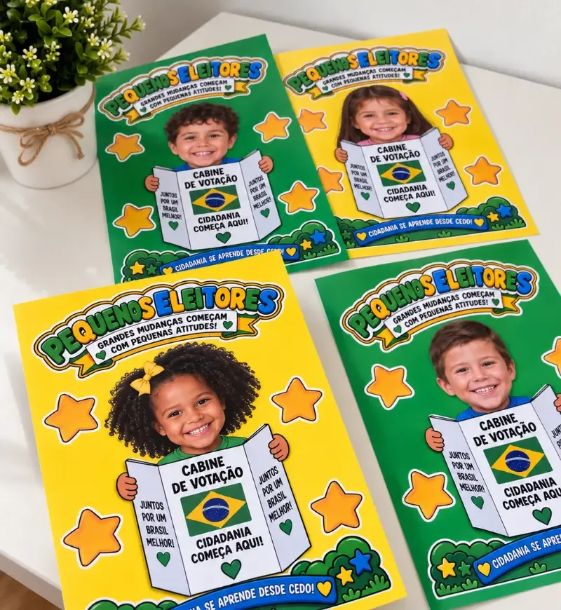 Atividade Pequenos Eleitores | Eleições Educação Infantil arquivo em PDF — imagem 5