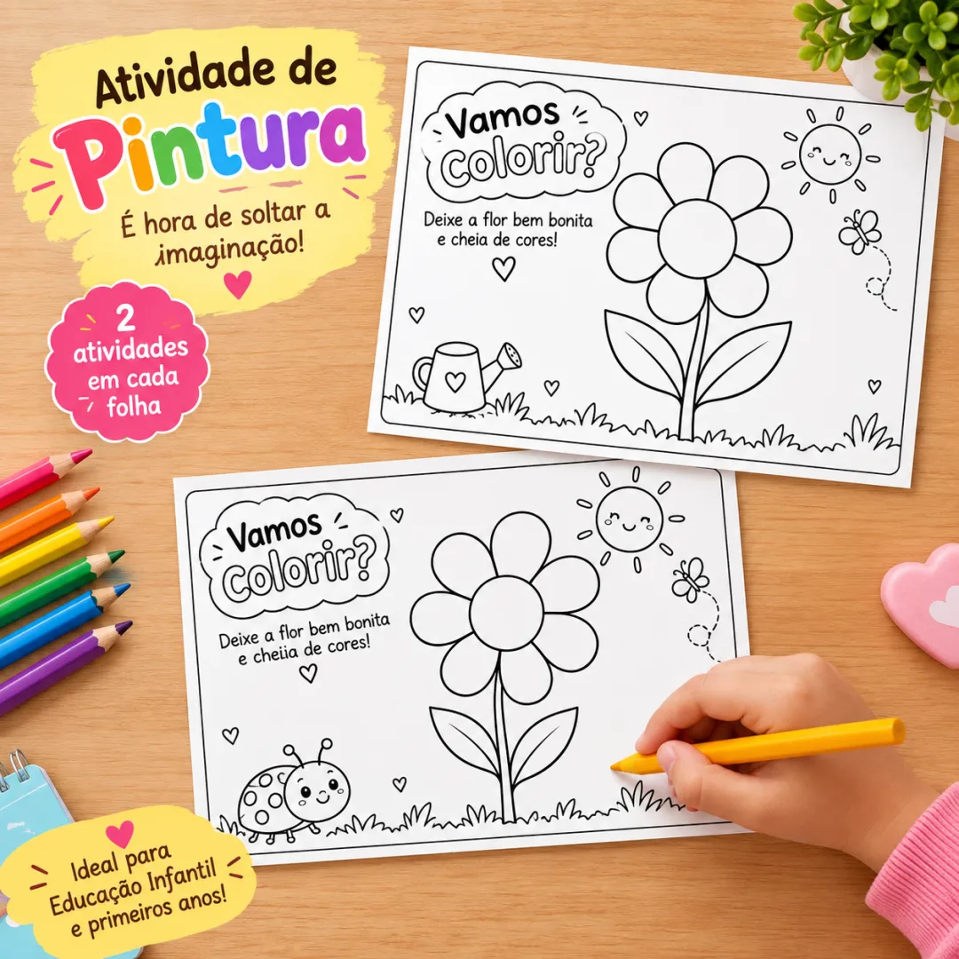 Atividade Primavera Lúdica Criativa – Kit Pintura & Quebra-Cabeça em PDF — imagem 4