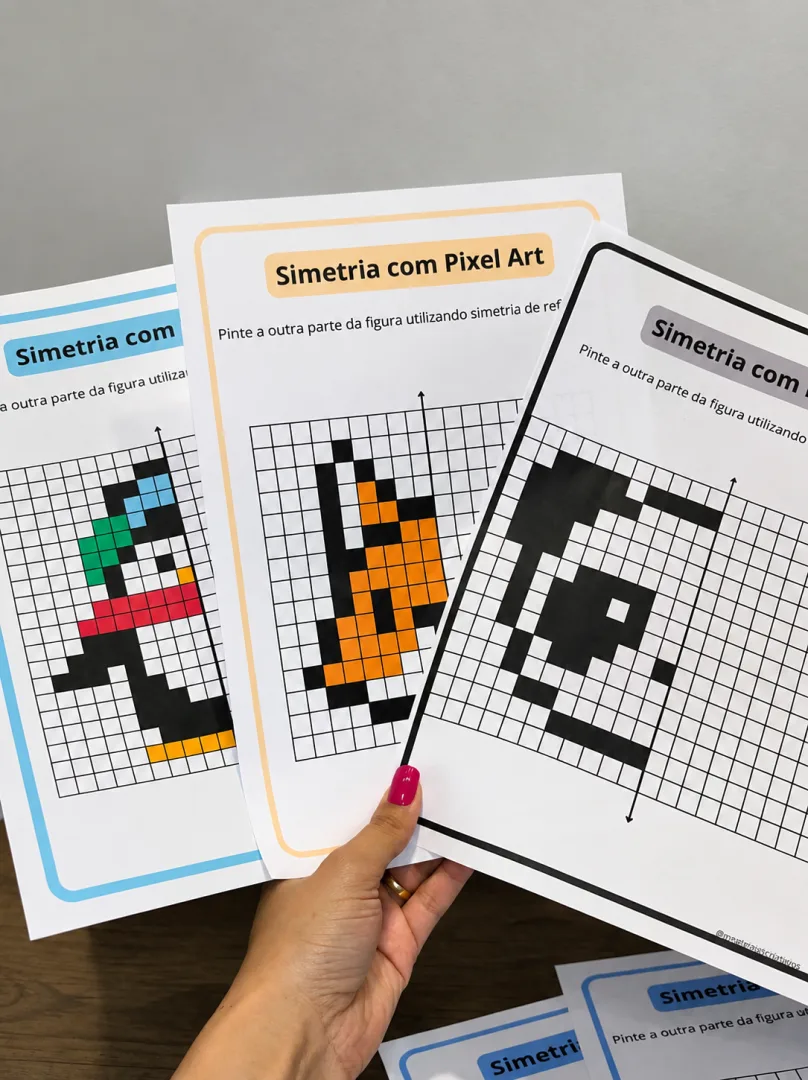 Atividade Simetria com Pixel Art – Simetria de Reflexão — imagem 4