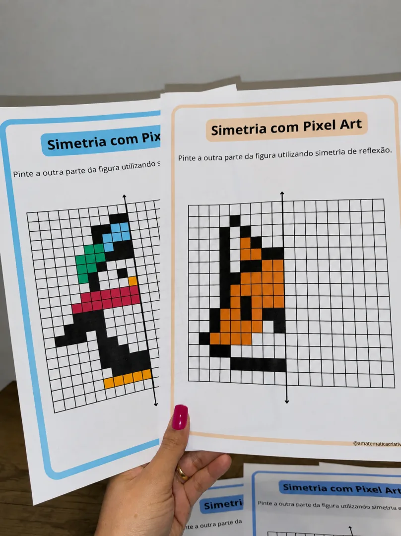 Atividade Simetria com Pixel Art – Simetria de Reflexão — imagem 5