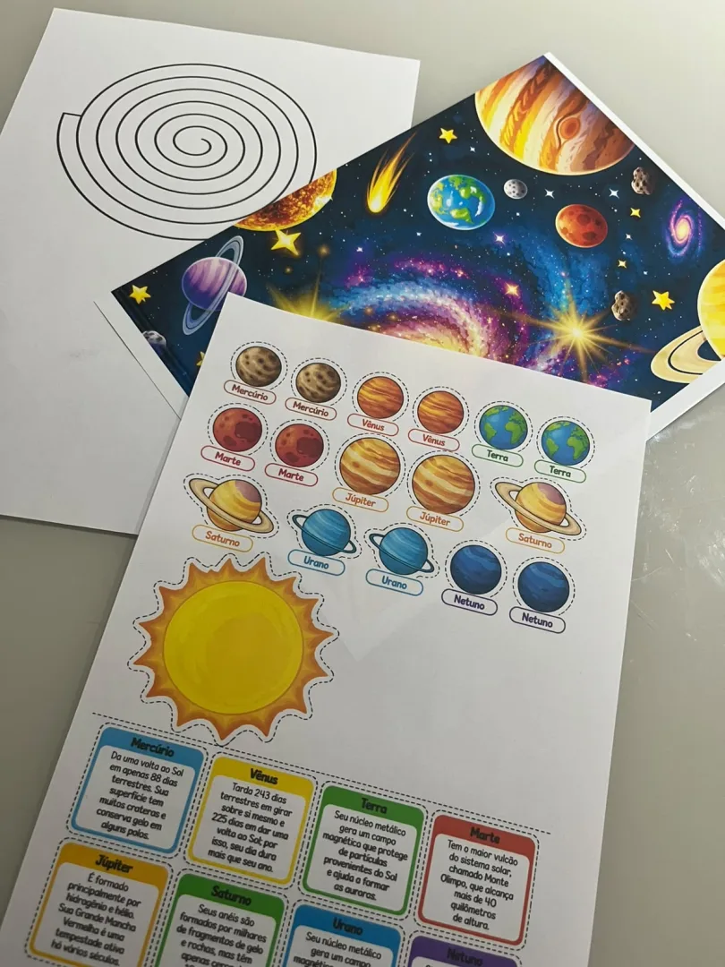 Atividade Sistema Solar – Livrinho Interativo dos Planetas 2ao 3 Ano em PDF — imagem 3