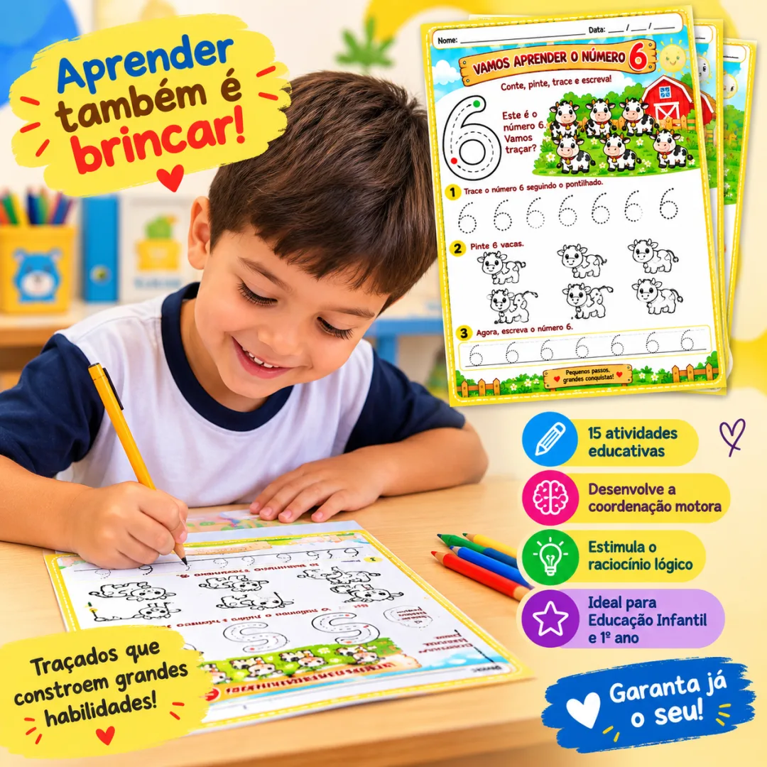 Atividades 1º Ano de Traçado Matemático – Educação Infantil em PDF — imagem 2