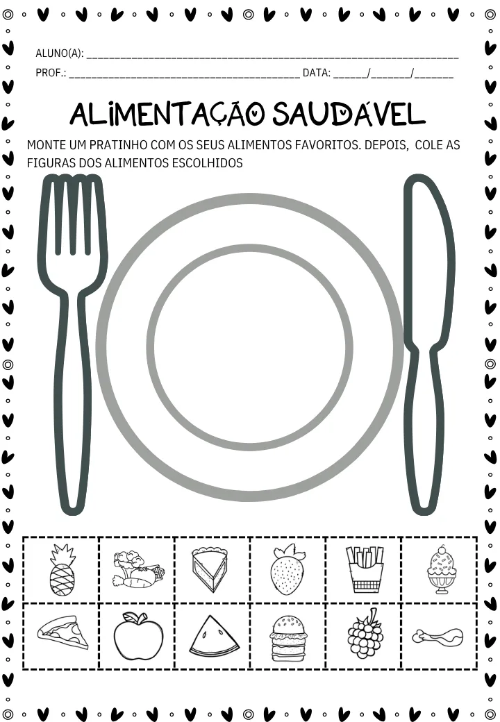 Atividades Alimentação Saúdavel Educação Infantil 8 Páginas em Pdf — imagem 4