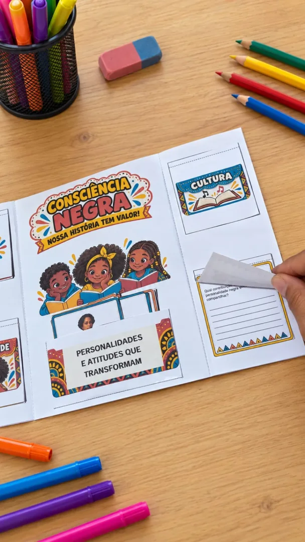 Atividades Consciência Negra Lapbook Pedagógico PDF - Educação infantil — imagem 4