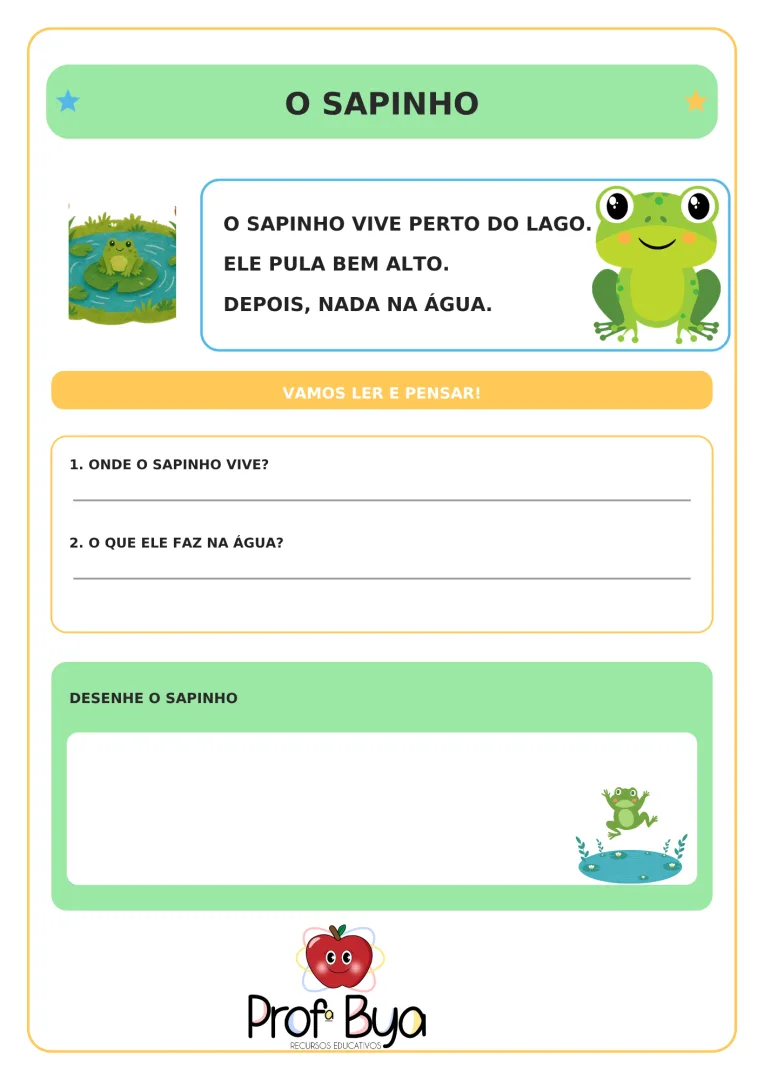 Atividades de Alfabetização e Interpretação de Texto - PDF — imagem 4