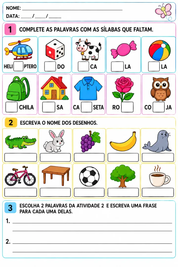 Atividades de Alfabetização em PDF — imagem 3
