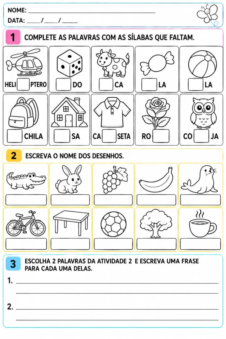 Atividades de Alfabetização em PDF — imagem 4