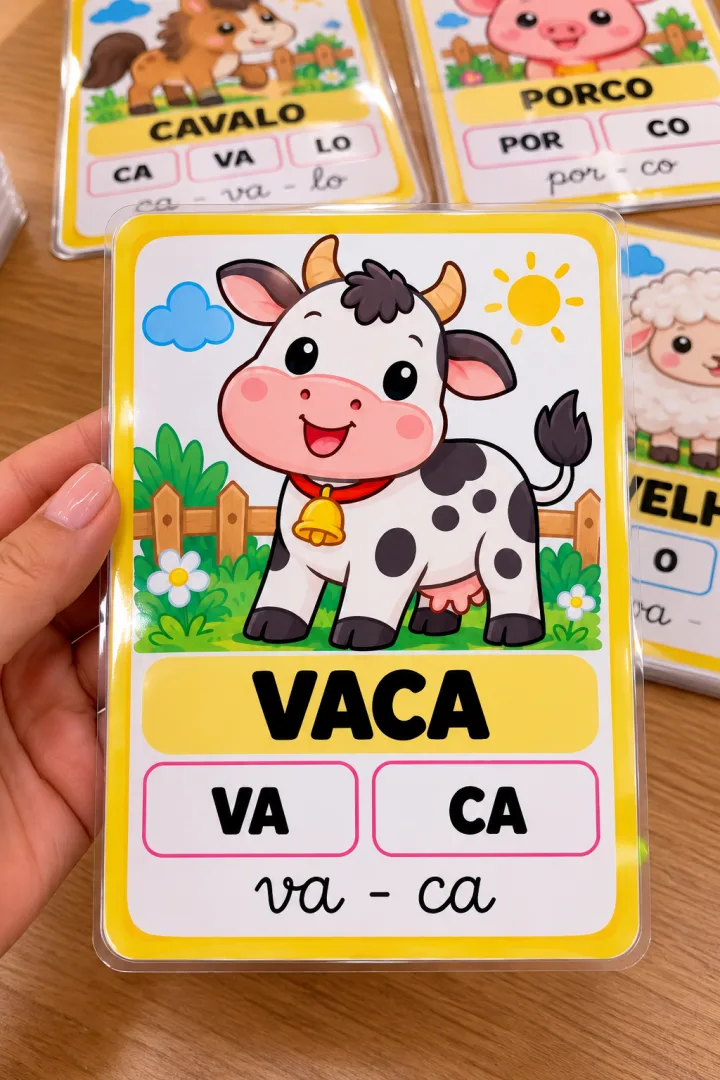 Atividades de Alfabetização Infantil Kit Soletrando e Escrevendo – Leitura, Sílabas e Escrita de Palavras em PDF — imagem 2