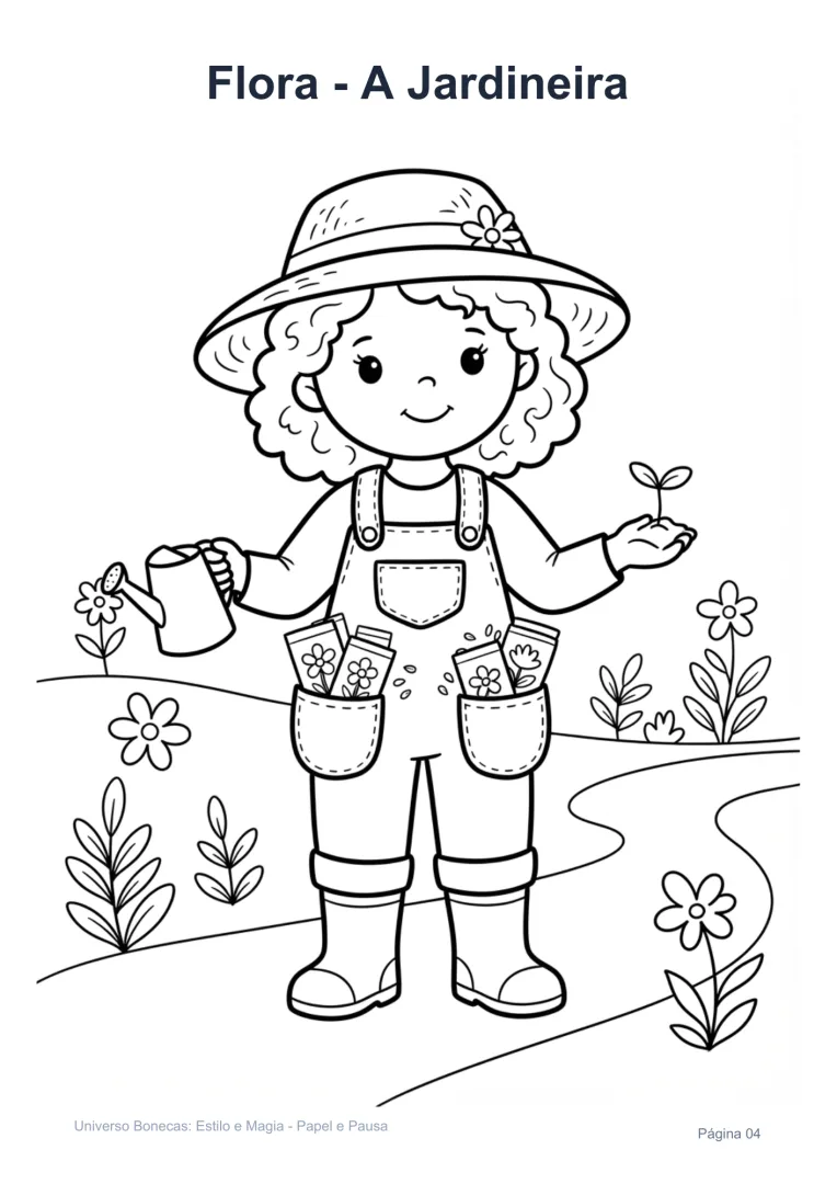 Universo Boneca: Estilos e Magia - Educação Infantil - PDF com 20 Páginas a Partir dos 5 Anos — imagem 4