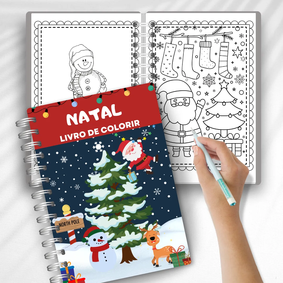 Atividades de Colorir Natal pra crianças de 3 a 5 anos pdf — imagem 2