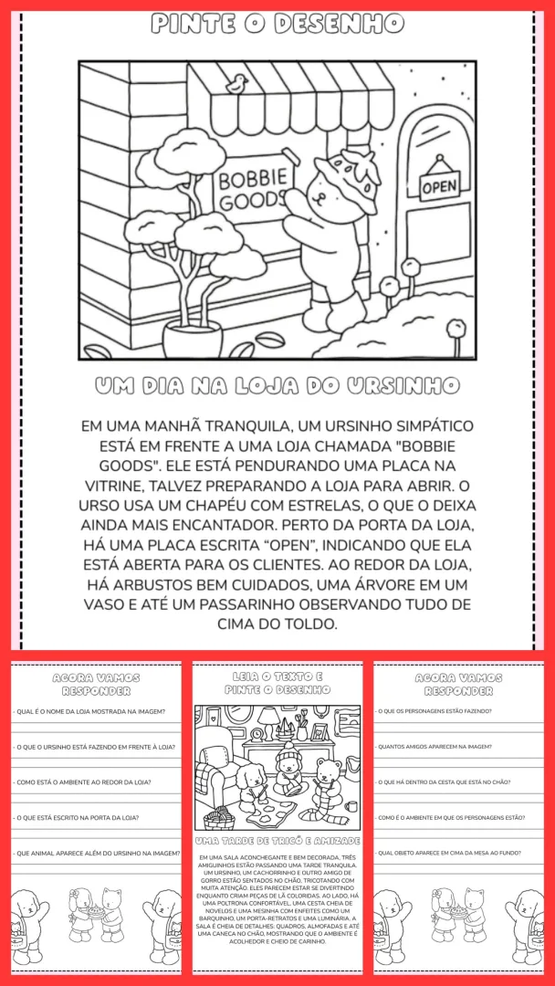 ATIVIDADES DE LEITURA E INTERPRETAÇÃO COM BOBBIE GOODS: 2° ao 5° ANO — imagem 2