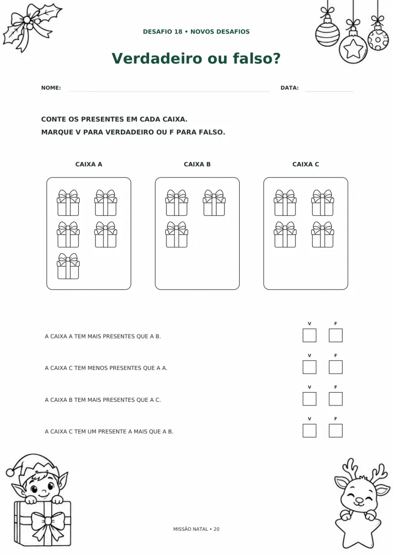 Atividades de Lógica de Natal em PDF — imagem 2