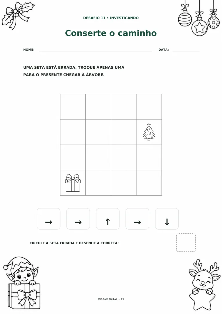Atividades de Lógica de Natal em PDF — imagem 4